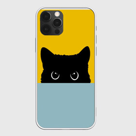 Чехол для iPhone 12 Pro Max с принтом Черная кошка в Кировске, Силикон |  | cat | kitty | pussycat | киса | кот | коты | котэ | кошка | мода