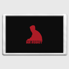 Магнит 45*70 с принтом Mr Robot в Кировске, Пластик | Размер: 78*52 мм; Размер печати: 70*45 | Тематика изображения на принте: mister | robot | мистер робот