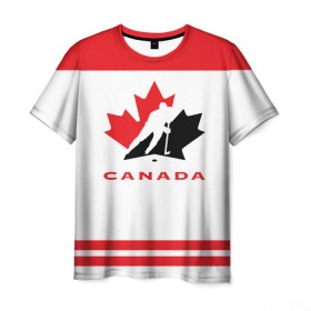 Мужская футболка 3D с принтом TEAM CANADA в Кировске, 100% полиэфир | прямой крой, круглый вырез горловины, длина до линии бедер | 2017 | canada | team | teamcanada | канада | мира | россия | хоккей | чемпионат | чм2017