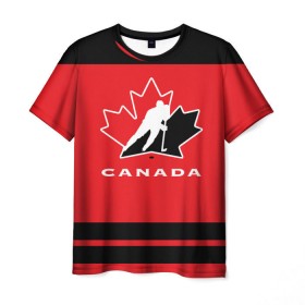 Мужская футболка 3D с принтом TEAM CANADA в Кировске, 100% полиэфир | прямой крой, круглый вырез горловины, длина до линии бедер | 2017 | canada | hochey | team | teamcanada | канада | мира | россия | хоккей | чемпионат | чм2017