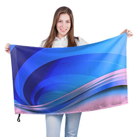 Флаг 3D с принтом Волны материи в Кировске, 100% полиэстер | плотность ткани — 95 г/м2, размер — 67 х 109 см. Принт наносится с одной стороны | 3d | абстракция | волны | другие | краска | линии | оптические | полосы | прикольные | разводы | узоры | фрактал | цветные | яркие
