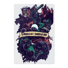 Магнитный плакат 2Х3 с принтом Darkest Dungeon в Кировске, Полимерный материал с магнитным слоем | 6 деталей размером 9*9 см | darkest dungeon | замок | игра | логотип | рыцарь | темные подземелья | тьма | череп | чумной доктор
