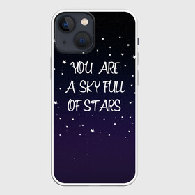 Чехол для iPhone 13 mini с принтом Sky в Кировске,  |  | chris martin | coldplay | night | sky | stars | звезды | колдплей | крис мартин | небо