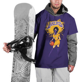 Накидка на куртку 3D с принтом Lakers в Кировске, 100% полиэстер |  | Тематика изображения на принте: basketball | cheerleader | girl | lakers | nba | street