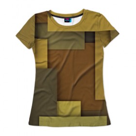 Женская футболка 3D с принтом Geometry texture в Кировске, 100% полиэфир ( синтетическое хлопкоподобное полотно) | прямой крой, круглый вырез горловины, длина до линии бедер | 