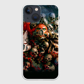 Чехол для iPhone 13 mini с принтом WH40k черепа в Кировске,  |  | dawn | eldar | war | warhammer | wh | wh40k | вархаммер | ваха | эльдар | эльдары