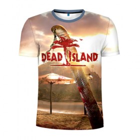 Мужская футболка 3D спортивная с принтом Dead island 6 в Кировске, 100% полиэстер с улучшенными характеристиками | приталенный силуэт, круглая горловина, широкие плечи, сужается к линии бедра | 