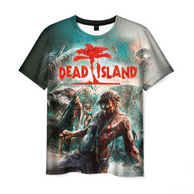 Мужская футболка 3D с принтом Dead island 8 в Кировске, 100% полиэфир | прямой крой, круглый вырез горловины, длина до линии бедер | Тематика изображения на принте: dead | island | repticide | zombie | дэд айлэнд | зомби | мозги