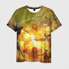 Мужская футболка 3D с принтом Destiny 2 в Кировске, 100% полиэфир | прямой крой, круглый вырез горловины, длина до линии бедер | destiny | дестени | дэстэни | космос