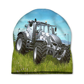 Шапка 3D с принтом Farming simulator 1 в Кировске, 100% полиэстер | универсальный размер, печать по всей поверхности изделия | farming | simulator | трактор | фермер