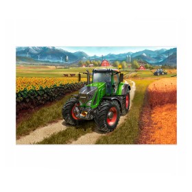 Бумага для упаковки 3D с принтом Farming simulator 2 в Кировске, пластик и полированная сталь | круглая форма, металлическое крепление в виде кольца | Тематика изображения на принте: farming | simulator | трактор | фермер