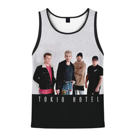 Мужская майка 3D с принтом Tokio Hotel в Кировске, 100% полиэстер | круглая горловина, приталенный силуэт, длина до линии бедра. Пройма и горловина окантованы тонкой бейкой | 2017 | dream machine | tokio hotel | билл каулитц | георг листинг | густав шефер | токийский отель | том каулиц