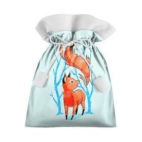 Подарочный 3D мешок с принтом Лиса в Кировске, 100% полиэстер | Размер: 29*39 см | арт | другие | животные | лиса | прикольные | природа | цветные | яркие