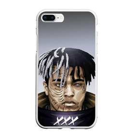 Чехол для iPhone 7Plus/8 Plus матовый с принтом xxxtentacion в Кировске, Силикон | Область печати: задняя сторона чехла, без боковых панелей | iwkyasap | tentacion | xxx | xxxtentacion | реп