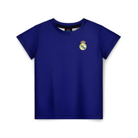 Детская футболка 3D с принтом Реал Мадрид в Кировске, 100% гипоаллергенный полиэфир | прямой крой, круглый вырез горловины, длина до линии бедер, чуть спущенное плечо, ткань немного тянется | madrid | real | королевский клуб | мадрид | примера | реал | футбол | чемпионат испании