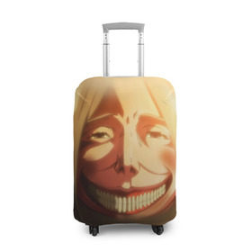 Чехол для чемодана 3D с принтом Атака Титанов в Кировске, 86% полиэфир, 14% спандекс | двустороннее нанесение принта, прорези для ручек и колес | attack on titan | вторжение гигантов | титанша