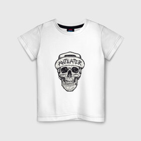 Детская футболка хлопок с принтом Anteater в Кировске, 100% хлопок | круглый вырез горловины, полуприлегающий силуэт, длина до линии бедер | Тематика изображения на принте: 