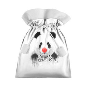 Подарочный 3D мешок с принтом Панда в Кировске, 100% полиэстер | Размер: 29*39 см | бант | китай | клоун | медведь | мишка | нос | панда