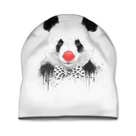 Шапка 3D с принтом Панда в Кировске, 100% полиэстер | универсальный размер, печать по всей поверхности изделия | бант | китай | клоун | медведь | мишка | нос | панда