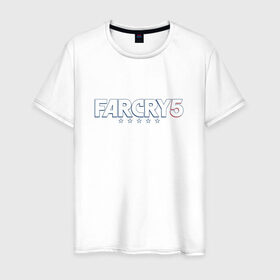 Мужская футболка хлопок с принтом Far Cry 5 в Кировске, 100% хлопок | прямой крой, круглый вырез горловины, длина до линии бедер, слегка спущенное плечо. | 