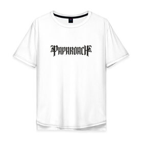 Мужская футболка хлопок Oversize с принтом Paparoach 1 в Кировске, 100% хлопок | свободный крой, круглый ворот, “спинка” длиннее передней части | papa roach | roach | папа роач | папароач | папароч | роач | роч