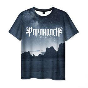Мужская футболка 3D с принтом Paparoach 8 в Кировске, 100% полиэфир | прямой крой, круглый вырез горловины, длина до линии бедер | papa roach | roach | папа роач | папароач | папароч | роач | роч
