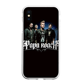 Чехол для iPhone XS Max матовый с принтом Paparoach 10 в Кировске, Силикон | Область печати: задняя сторона чехла, без боковых панелей | papa | papa roach | roach | альтернативный | группа | джекоби шэддикс | джерри хортон | метал | ню | нюметал | палермо | папа | папароач | папароч | роач | рок | роч | рэп | хард | хардрок | эсперанс