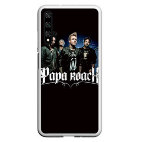 Чехол для Honor 20 с принтом Paparoach 10 в Кировске, Силикон | Область печати: задняя сторона чехла, без боковых панелей | papa | papa roach | roach | альтернативный | группа | джекоби шэддикс | джерри хортон | метал | ню | нюметал | палермо | папа | папароач | папароч | роач | рок | роч | рэп | хард | хардрок | эсперанс