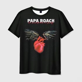 Мужская футболка 3D с принтом Paparoach 11 в Кировске, 100% полиэфир | прямой крой, круглый вырез горловины, длина до линии бедер | Тематика изображения на принте: 