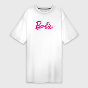 Платье-футболка хлопок с принтом Барби 3 в Кировске,  |  | barbie | барби | девочка | девушка | кукла
