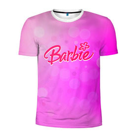 Мужская футболка 3D спортивная с принтом Барби 5 в Кировске, 100% полиэстер с улучшенными характеристиками | приталенный силуэт, круглая горловина, широкие плечи, сужается к линии бедра | barbie | барби | девочка | девушка | кукла