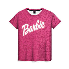 Женская футболка 3D с принтом Барби 7 в Кировске, 100% полиэфир ( синтетическое хлопкоподобное полотно) | прямой крой, круглый вырез горловины, длина до линии бедер | barbie | барби | девочка | девушка | кукла