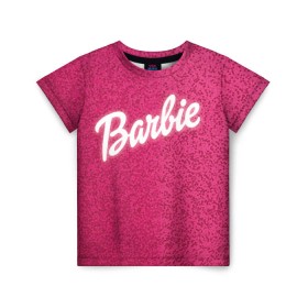 Детская футболка 3D с принтом Барби 7 в Кировске, 100% гипоаллергенный полиэфир | прямой крой, круглый вырез горловины, длина до линии бедер, чуть спущенное плечо, ткань немного тянется | barbie | барби | девочка | девушка | кукла