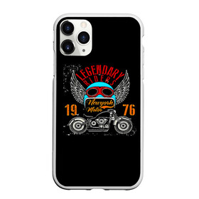 Чехол для iPhone 11 Pro Max матовый с принтом Мото 1976 в Кировске, Силикон |  | 3d | legendary riders | riders | rock | авто | автомобильные | гонщик | дорога | колеса | крылья | мото | мотоциклы | рок