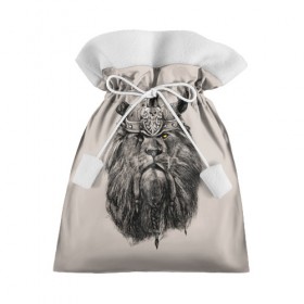 Подарочный 3D мешок с принтом Старый воин в Кировске, 100% полиэстер | Размер: 29*39 см | Тематика изображения на принте: борода | взгляд | викинг | воин | грива | косы | лев | рога | череп | шлем