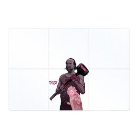 Магнитный плакат 3Х2 с принтом ЧерноБог в Кировске, Полимерный материал с магнитным слоем | 6 деталей размером 9*9 см | американские боги | бог зла | молот | чернобог