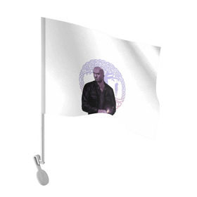 Флаг для автомобиля с принтом Тень в Кировске, 100% полиэстер | Размер: 30*21 см | shadow moon | американские боги | тень лун