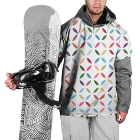 Накидка на куртку 3D с принтом Круги в Кировске, 100% полиэстер |  | Тематика изображения на принте: геометрия | круг | круги | узор