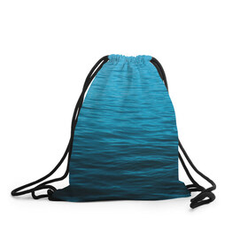 Рюкзак-мешок 3D с принтом Море в Кировске, 100% полиэстер | плотность ткани — 200 г/м2, размер — 35 х 45 см; лямки — толстые шнурки, застежка на шнуровке, без карманов и подкладки | sea | вода | волны | глубина | дайвинг | лето | океан | отдых | отпуск | пляж | солнце