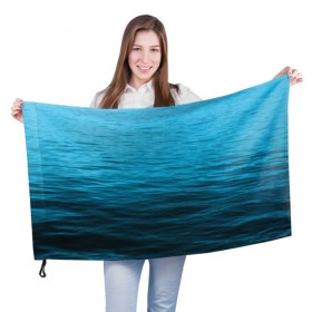 Флаг 3D с принтом Море в Кировске, 100% полиэстер | плотность ткани — 95 г/м2, размер — 67 х 109 см. Принт наносится с одной стороны | sea | вода | волны | глубина | дайвинг | лето | океан | отдых | отпуск | пляж | солнце