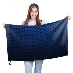 Флаг 3D с принтом Black Milk Blue Stars в Кировске, 100% полиэстер | плотность ткани — 95 г/м2, размер — 67 х 109 см. Принт наносится с одной стороны | blue | star | stars | звёздная | звезды | синие звезды