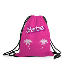 Рюкзак-мешок 3D с принтом Barbie пальмы в Кировске, 100% полиэстер | плотность ткани — 200 г/м2, размер — 35 х 45 см; лямки — толстые шнурки, застежка на шнуровке, без карманов и подкладки | badgirl | barbie | beach party | beaches | bride | crew | girl | girlfriends | henparty | pink | power | princess | real girls | superbride | team | девичник | для влюбленных | для подруг | замуж | море | невеста | отдых | пляж | пляжная вечеринка | подру