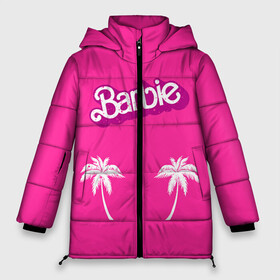 Женская зимняя куртка 3D с принтом Barbie пальмы в Кировске, верх — 100% полиэстер; подкладка — 100% полиэстер; утеплитель — 100% полиэстер | длина ниже бедра, силуэт Оверсайз. Есть воротник-стойка, отстегивающийся капюшон и ветрозащитная планка. 

Боковые карманы с листочкой на кнопках и внутренний карман на молнии | Тематика изображения на принте: badgirl | barbie | beach party | beaches | bride | crew | girl | girlfriends | henparty | pink | power | princess | real girls | superbride | team | девичник | для влюбленных | для подруг | замуж | море | невеста | отдых | пляж | пляжная вечеринка | подру