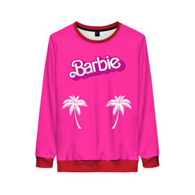 Женский свитшот 3D с принтом Barbie пальмы в Кировске, 100% полиэстер с мягким внутренним слоем | круглый вырез горловины, мягкая резинка на манжетах и поясе, свободная посадка по фигуре | Тематика изображения на принте: badgirl | barbie | beach party | beaches | bride | crew | girl | girlfriends | henparty | pink | power | princess | real girls | superbride | team | девичник | для влюбленных | для подруг | замуж | море | невеста | отдых | пляж | пляжная вечеринка | подру