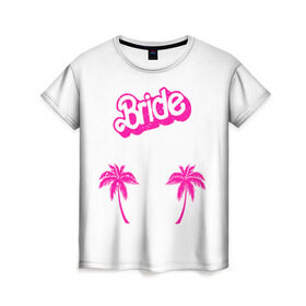 Женская футболка 3D с принтом Bride пальмы в Кировске, 100% полиэфир ( синтетическое хлопкоподобное полотно) | прямой крой, круглый вырез горловины, длина до линии бедер | Тематика изображения на принте: badgirl | barbie | beach party | beaches | bride | crew | girl | girlfriends | henparty | pink | power | princess | real girls | superbride | team | девичник | для влюбленных | для подруг | замуж | море | невеста | отдых | пляж | пляжная вечеринка | подру
