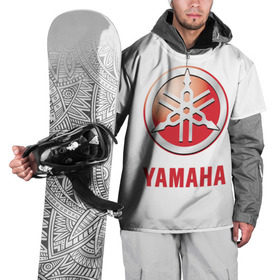 Накидка на куртку 3D с принтом Yamaha в Кировске, 100% полиэстер |  | brand | car | japanese | logo | motorcycle | sign | yamaha | автомобиль | знак | логотип | марка | мотоцикл | ямаха | японская