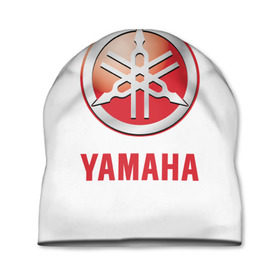 Шапка 3D с принтом Yamaha в Кировске, 100% полиэстер | универсальный размер, печать по всей поверхности изделия | Тематика изображения на принте: brand | car | japanese | logo | motorcycle | sign | yamaha | автомобиль | знак | логотип | марка | мотоцикл | ямаха | японская