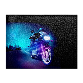 Обложка для студенческого билета с принтом Мотоциклист в Кировске, натуральная кожа | Размер: 11*8 см; Печать на всей внешней стороне | Тематика изображения на принте: city | light | motocross | motorcycle | motorcyclist | night | silhouette | speed | город | мотокросс | мотоцикл | мотоциклист | ночь | свет | силуэт | скорость