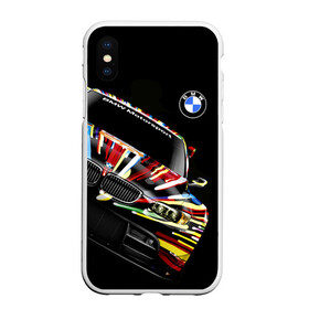 Чехол для iPhone XS Max матовый с принтом BMW в Кировске, Силикон | Область печати: задняя сторона чехла, без боковых панелей | bmw | авто | бмв | магина | марка