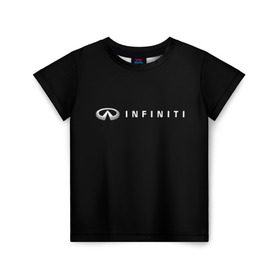 Детская футболка 3D с принтом Infiniti в Кировске, 100% гипоаллергенный полиэфир | прямой крой, круглый вырез горловины, длина до линии бедер, чуть спущенное плечо, ткань немного тянется | Тематика изображения на принте: авто | инфинити | марка | машина
